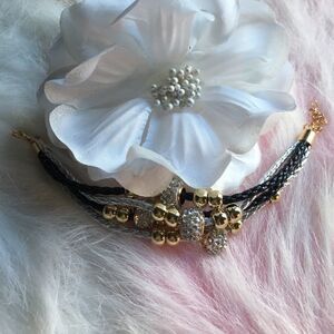 4 cord embellished bracelet‎